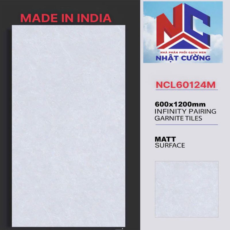 Gạch lát nền Ấn độ 60x120 NCL60124M