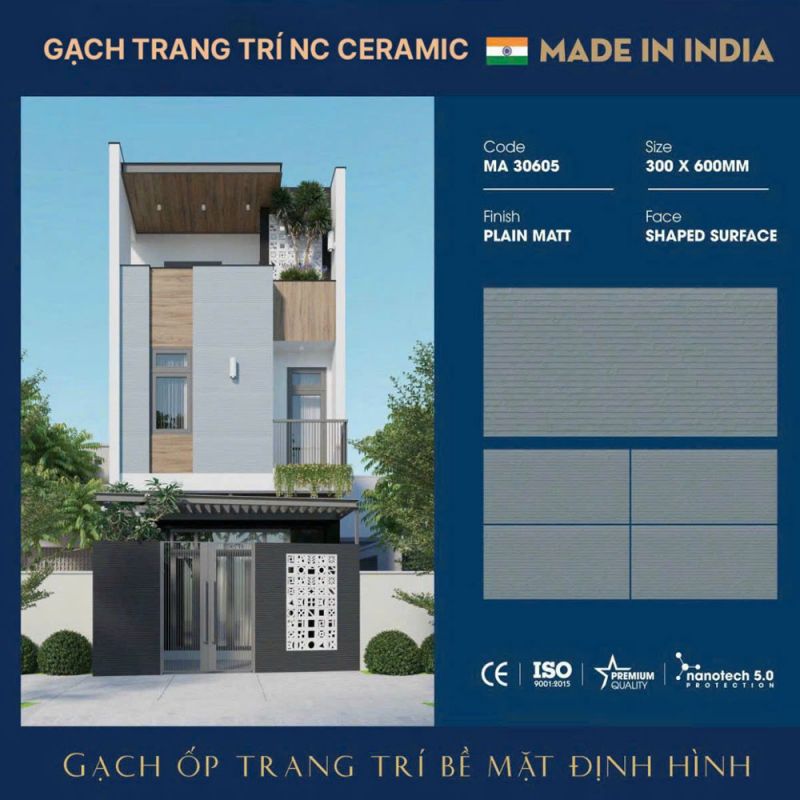 Gạch ốp tường Ấn độ kích thước 30x60 MA30605