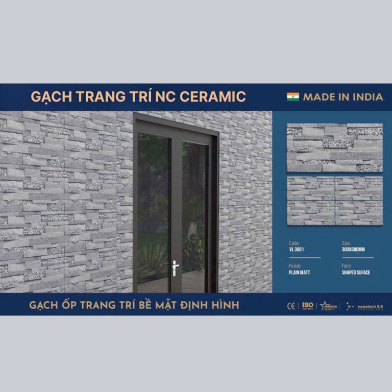 Gạch ốp tường Ấn độ kích thước 30x60 VL3601